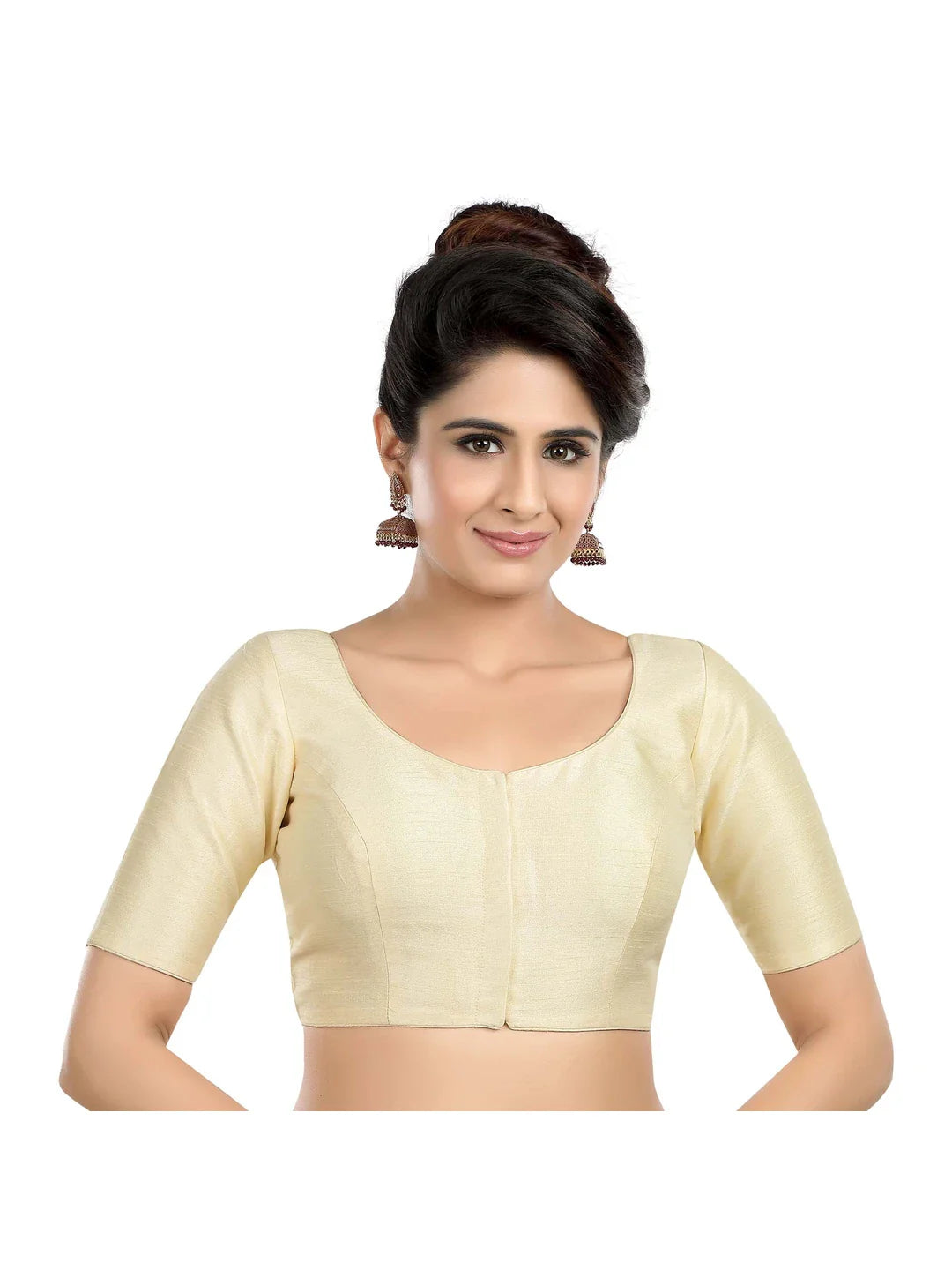 Cream Kora Silk Blouse