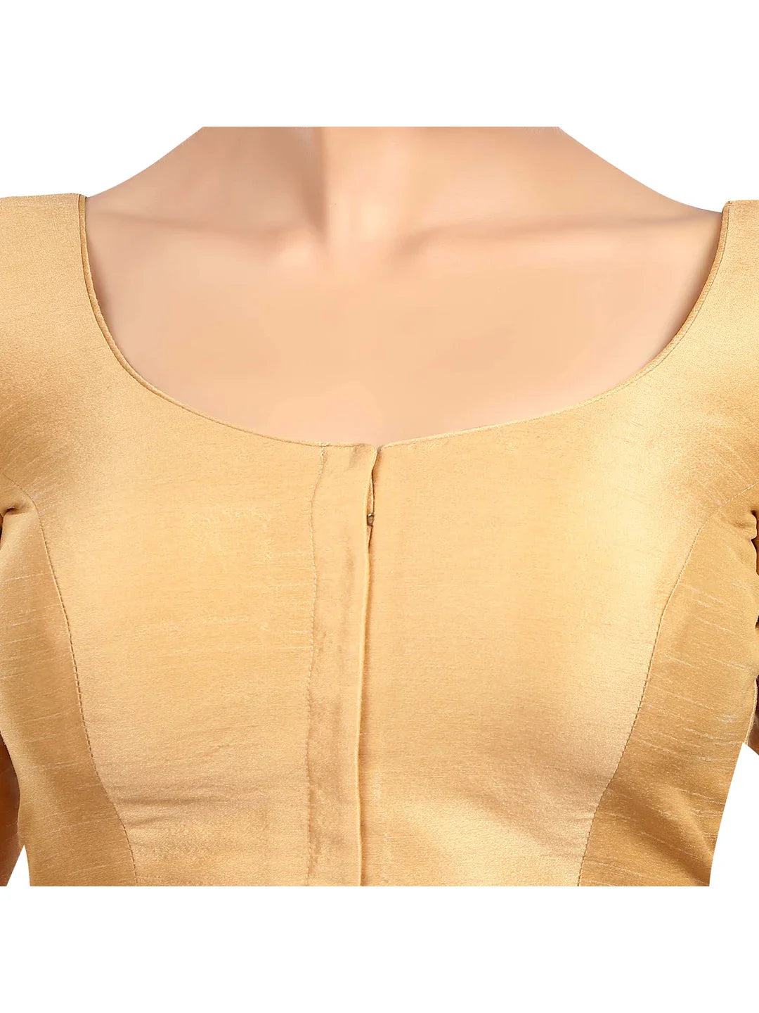 Golden Elegance Kora Silk Blouse