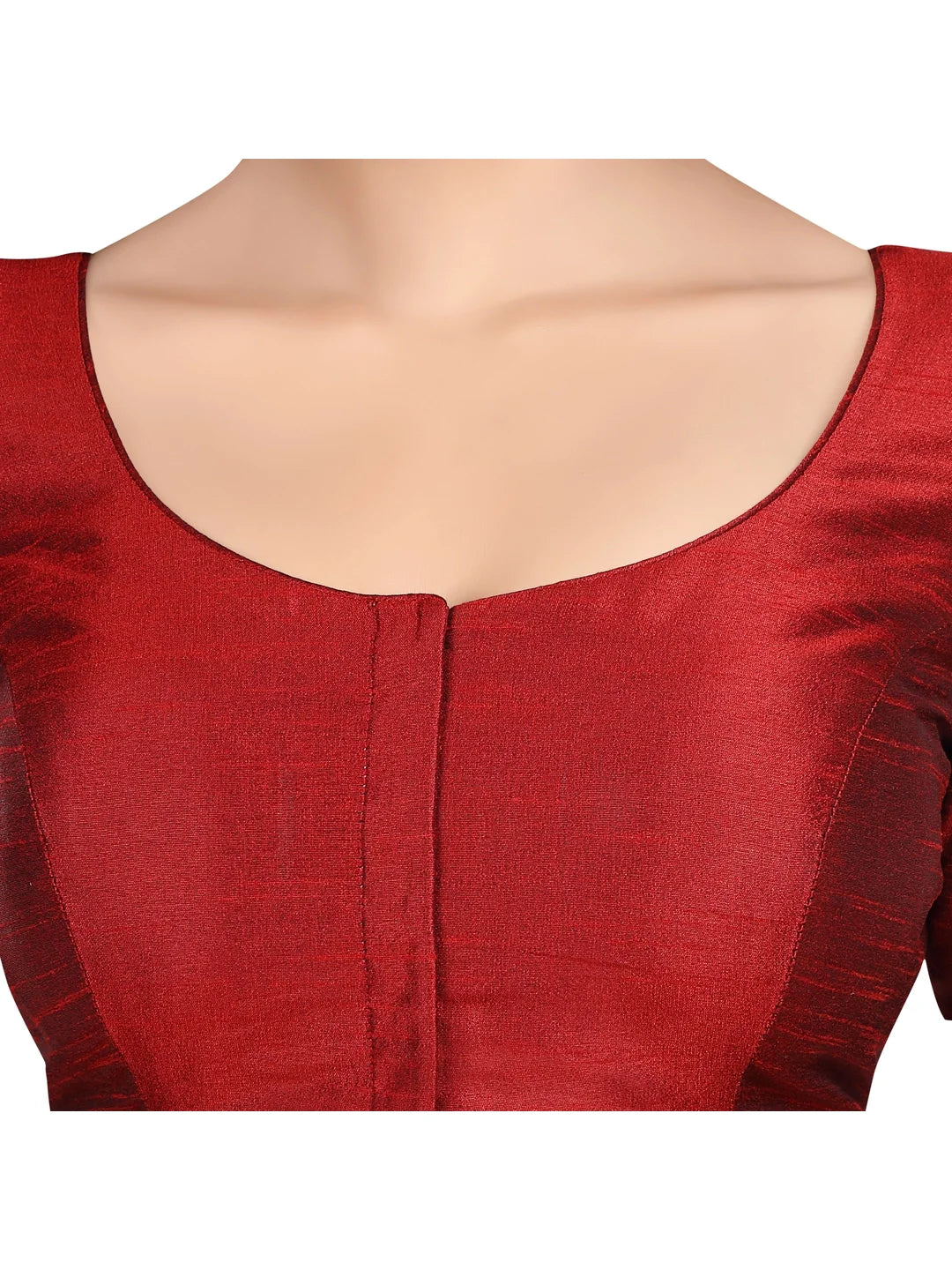 Burgundy Maroon Kora Silk Blouse