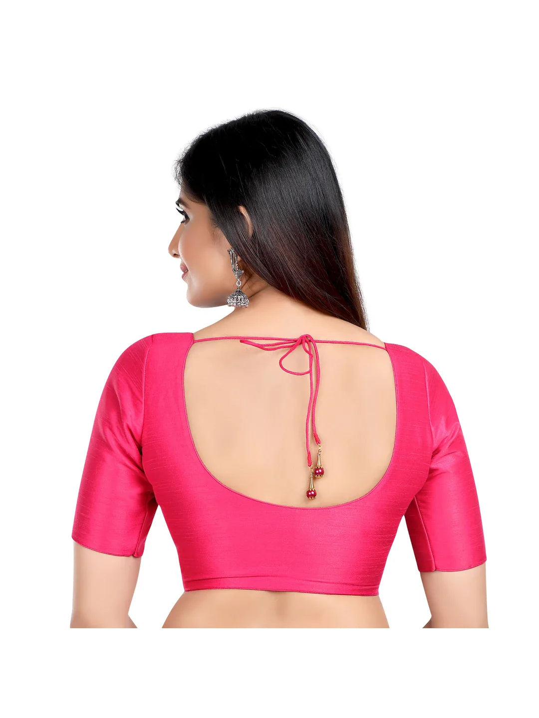 Rani Pink Kora Silk Blouse