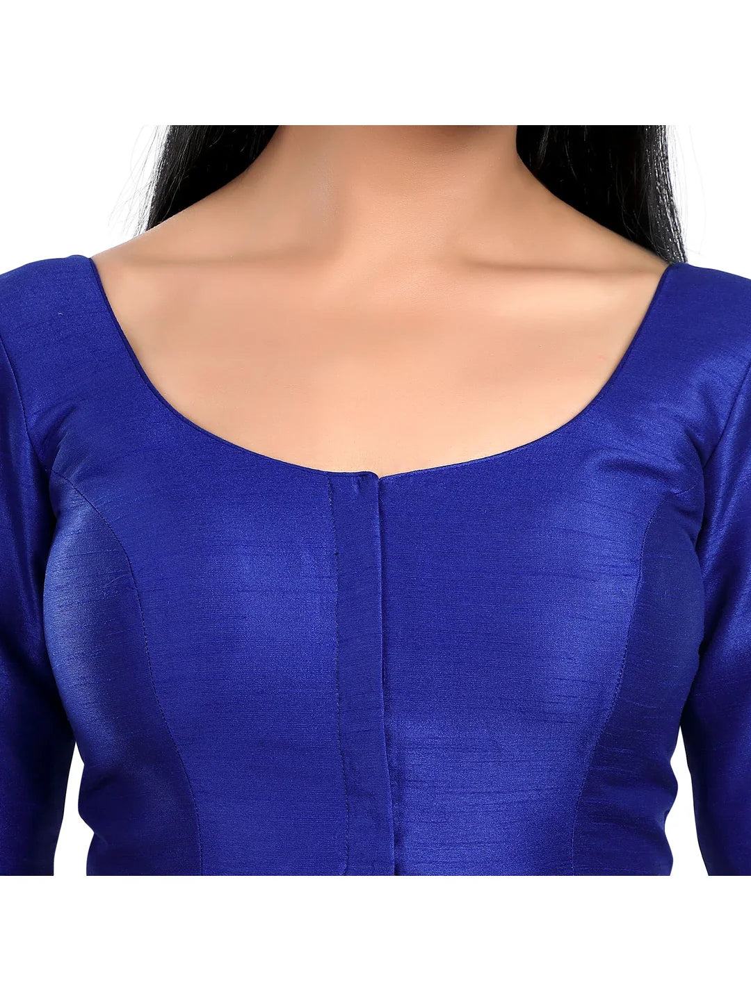 Royal Blue Kora Silk Blouse