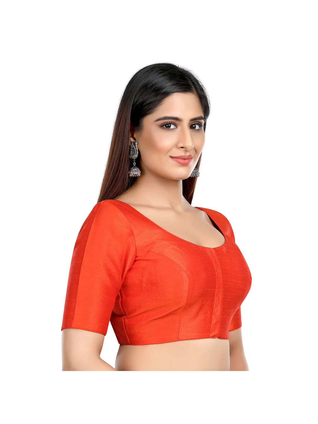 Rust Kora Silk Blouse