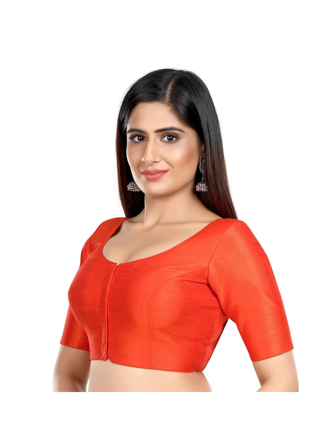 Rust Kora Silk Blouse