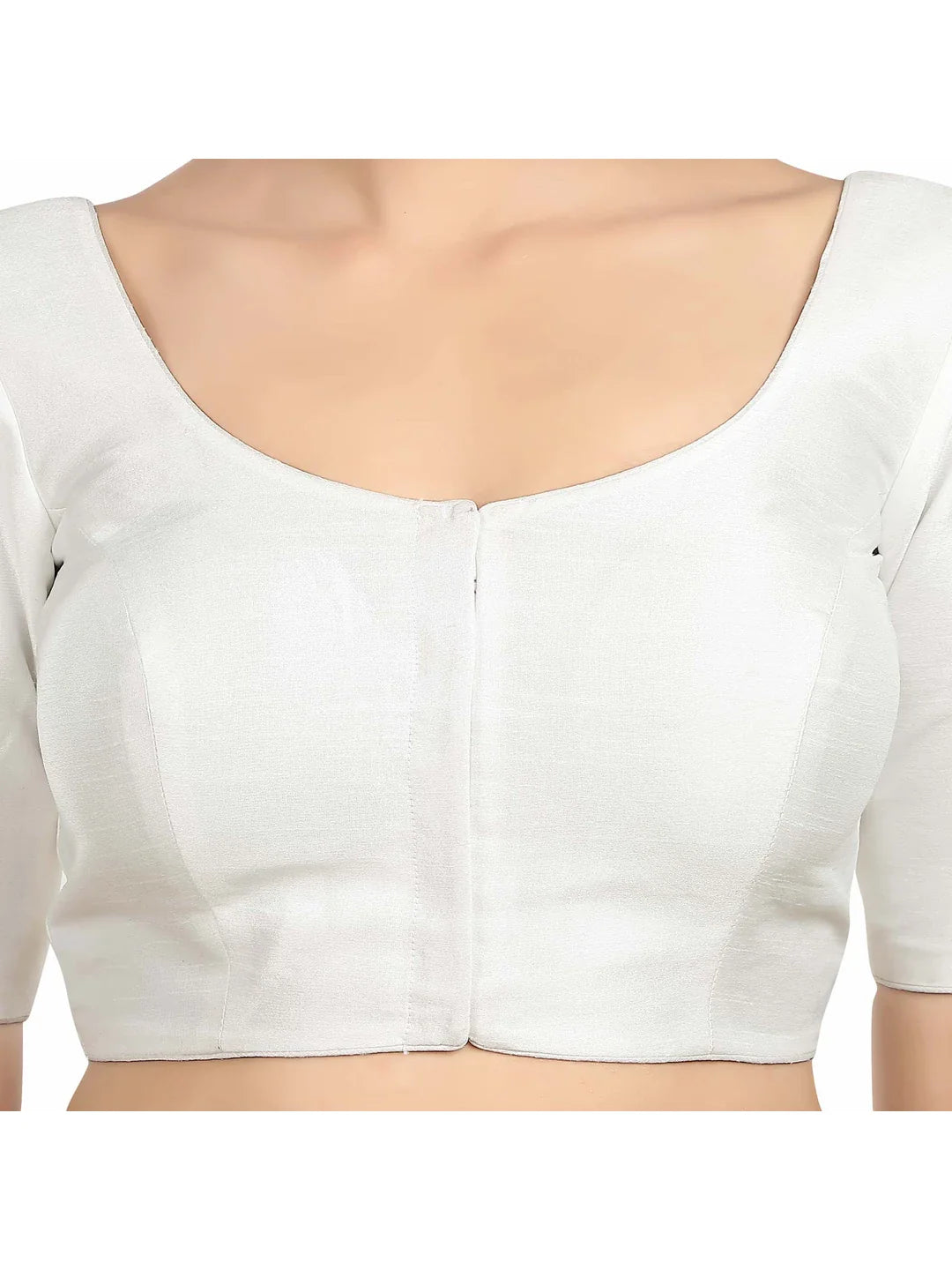 White Kora Silk Blouse