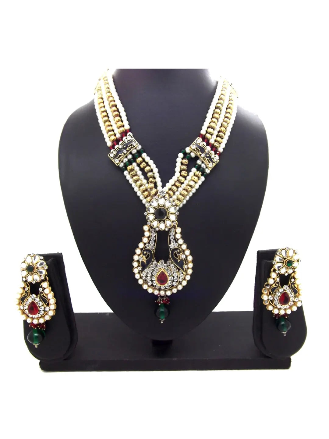 Red Green Jewellery Set