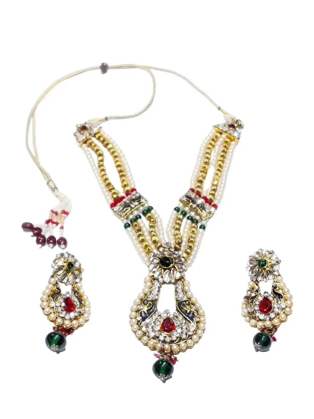 Red Green Jewellery Set