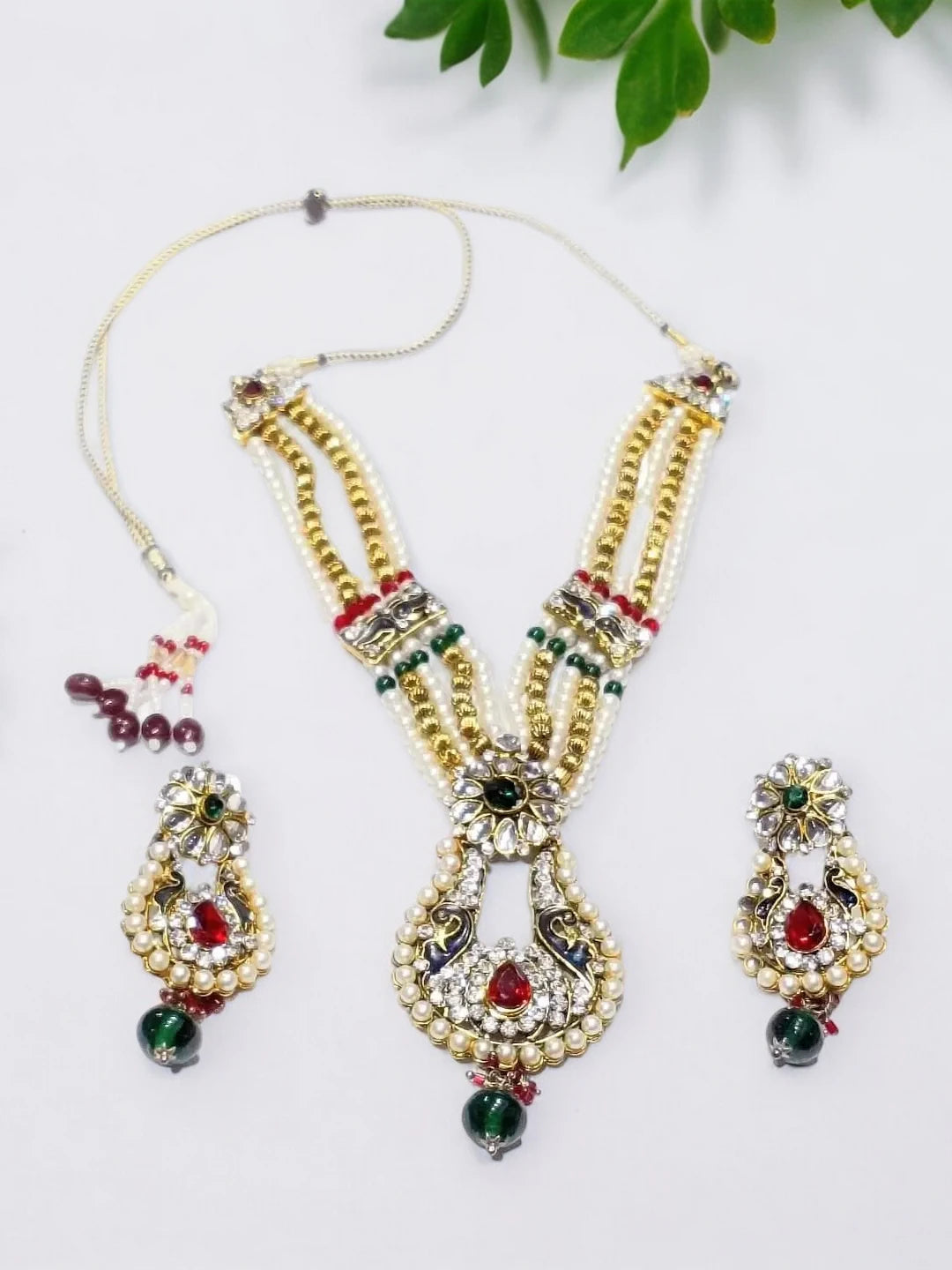 Red Green Jewellery Set