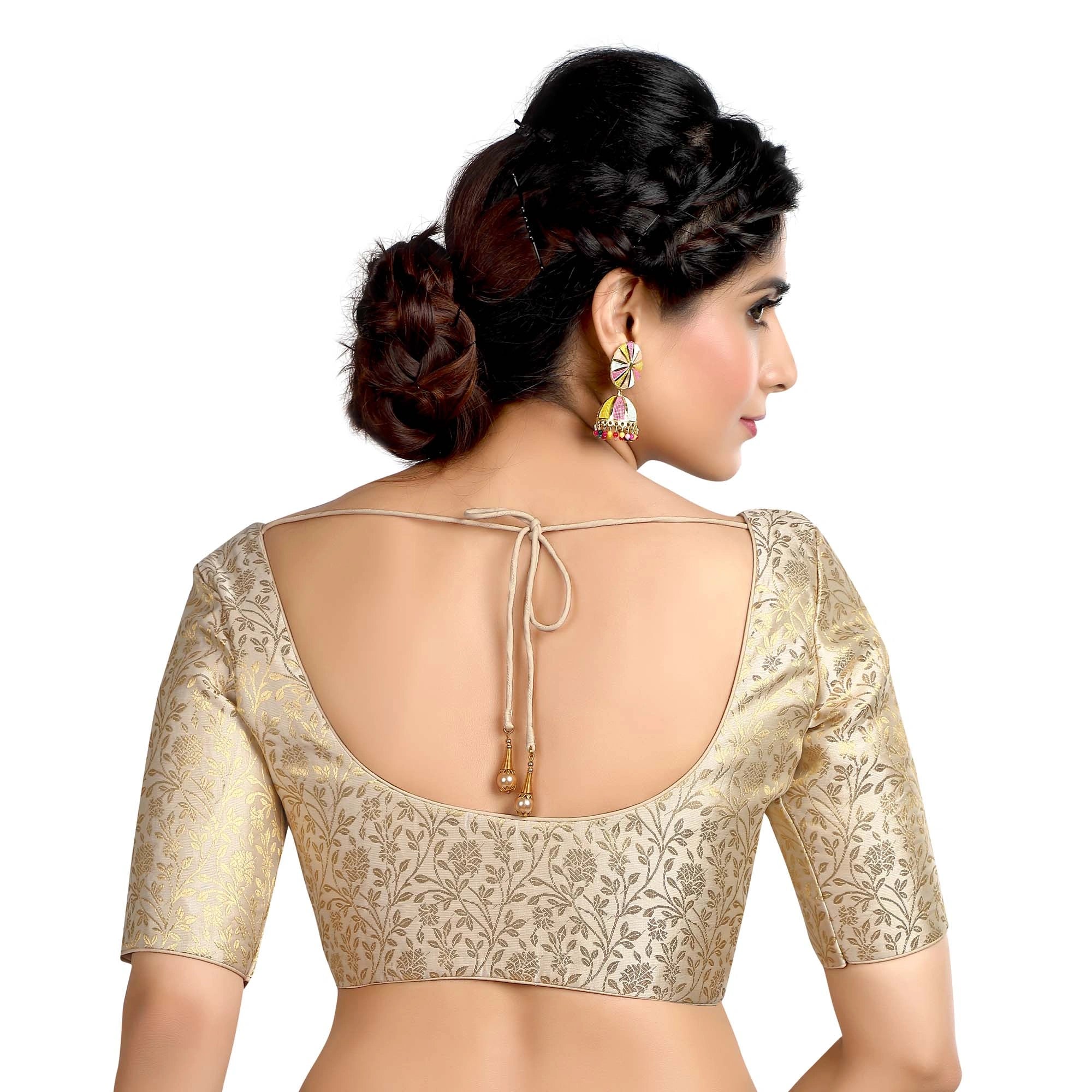 Cream Floral Print Blouse