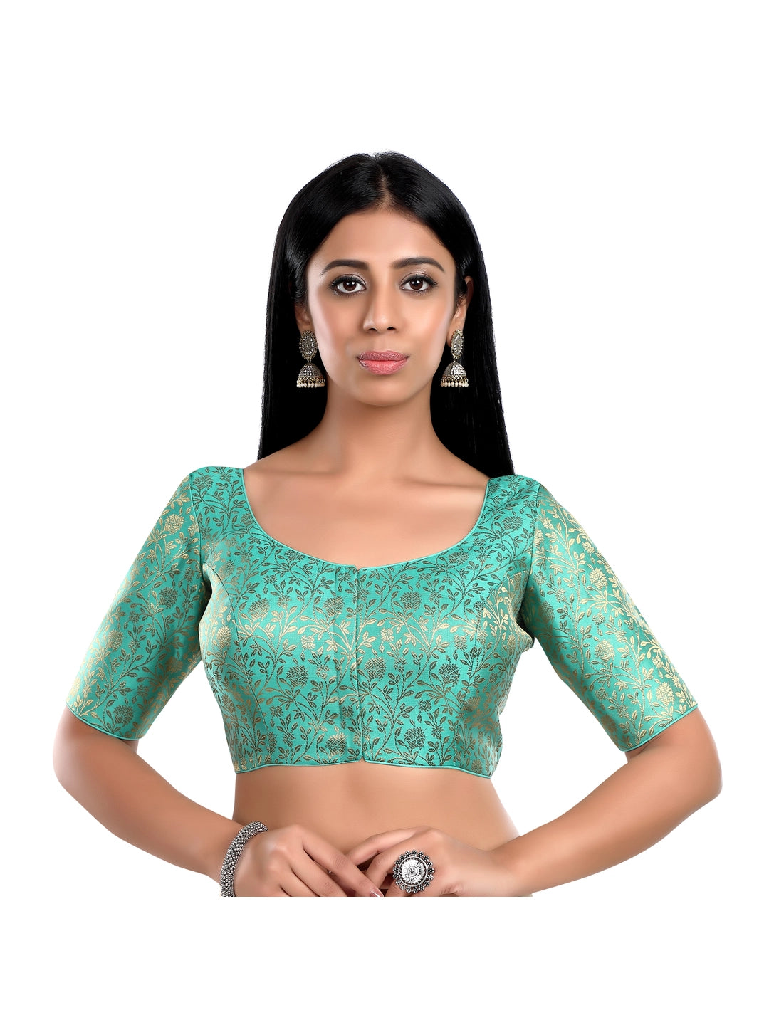 Pista Green Floral Print Blouse