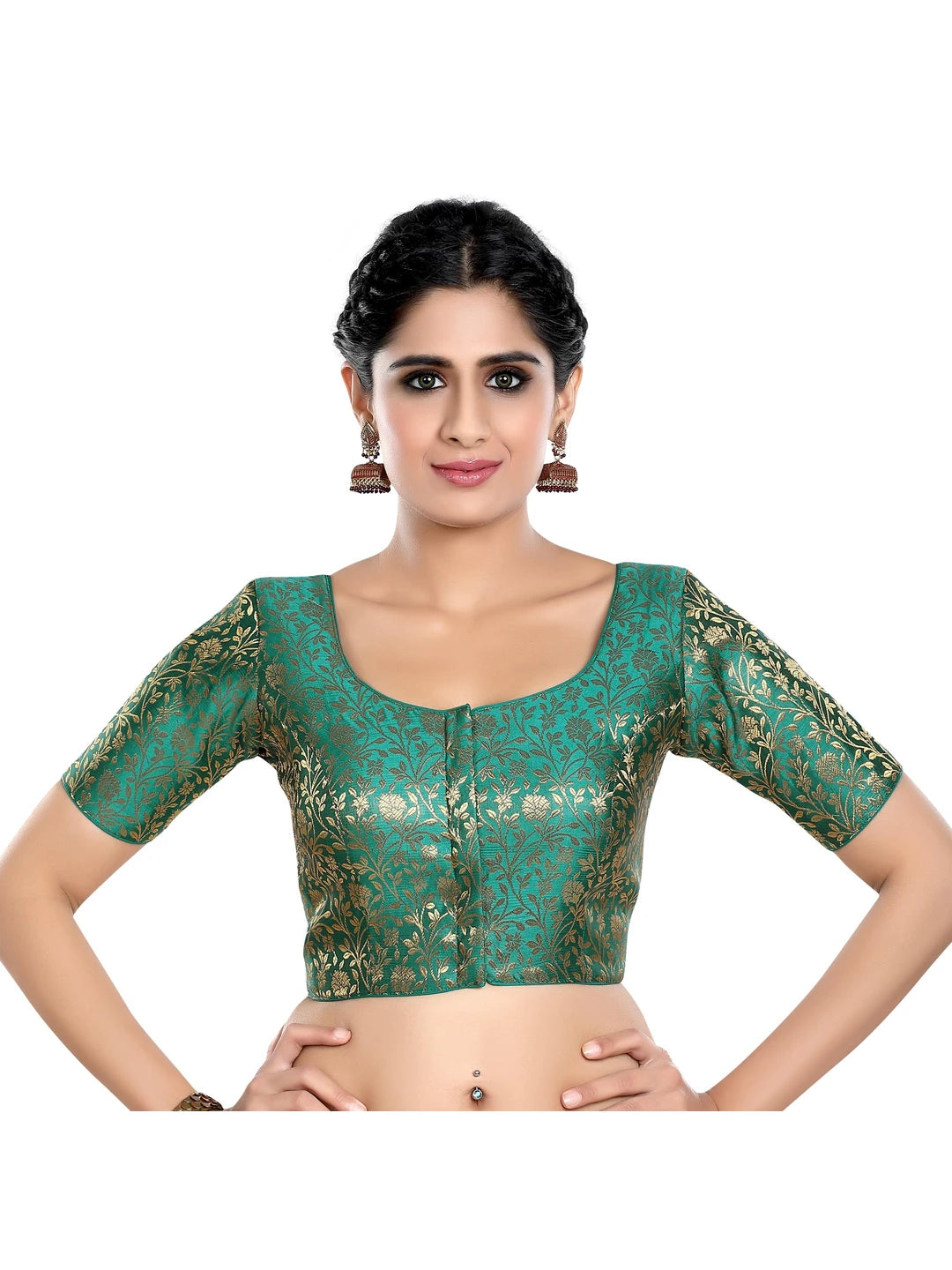 Rama Green Floral Print Blouse