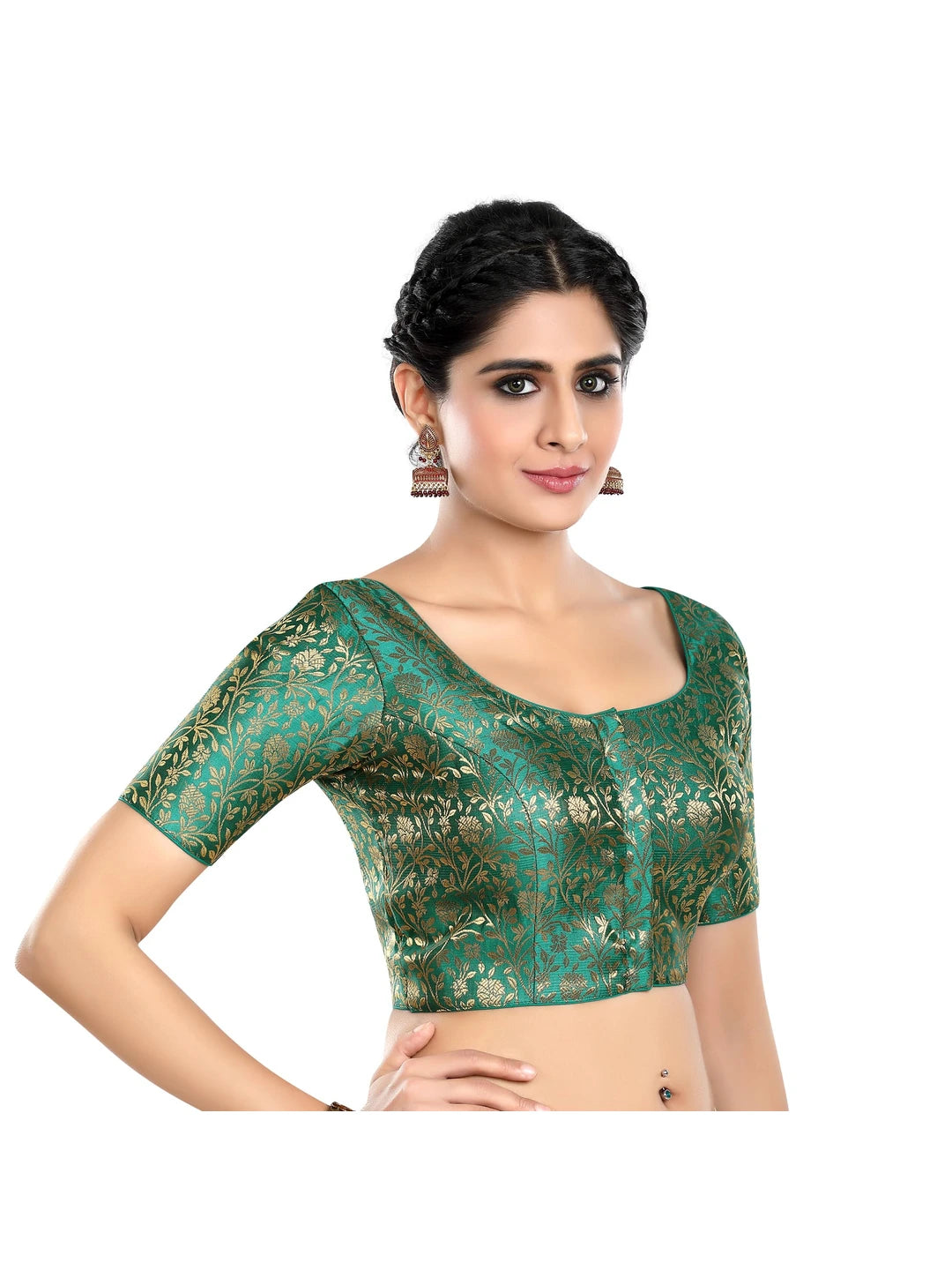 Rama Green Floral Print Blouse