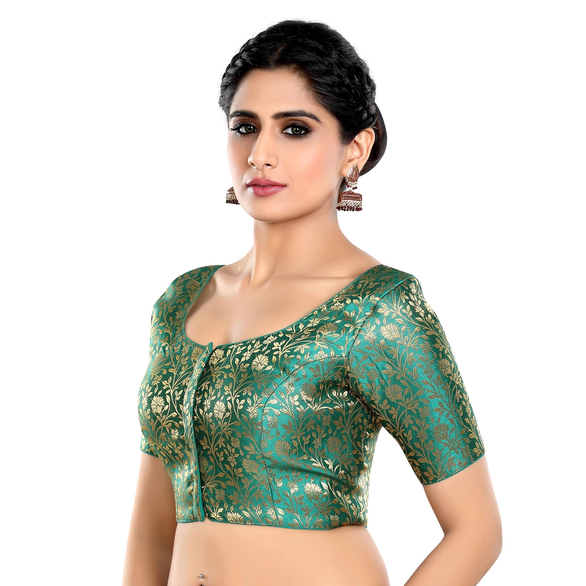 Rama Green Floral Print Blouse