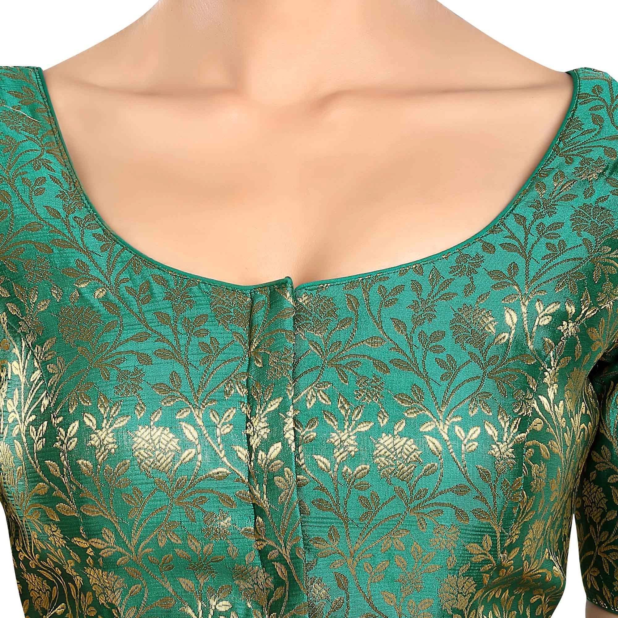 Rama Green Floral Print Blouse
