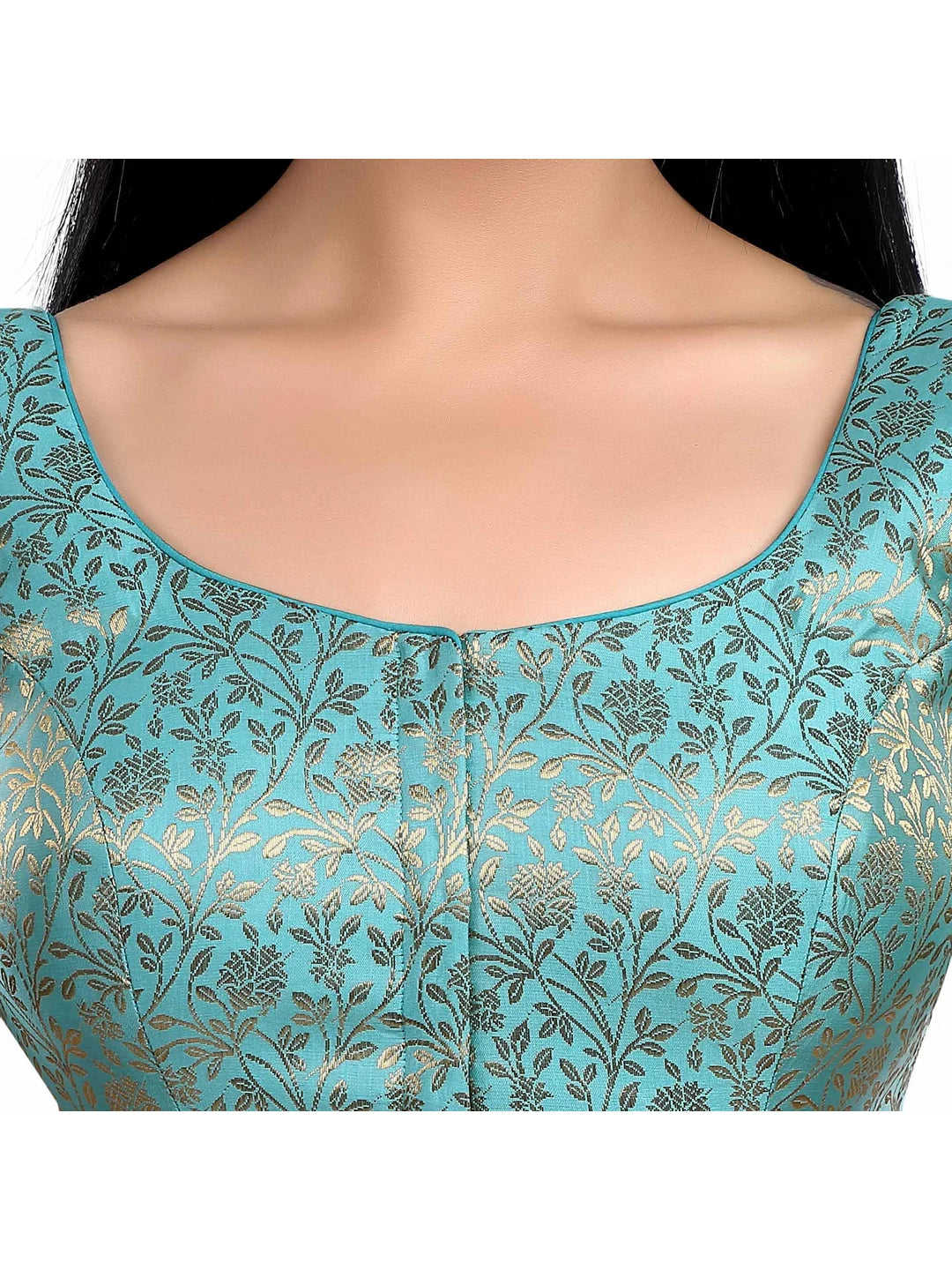 Sky Blue Floral Print Blouse