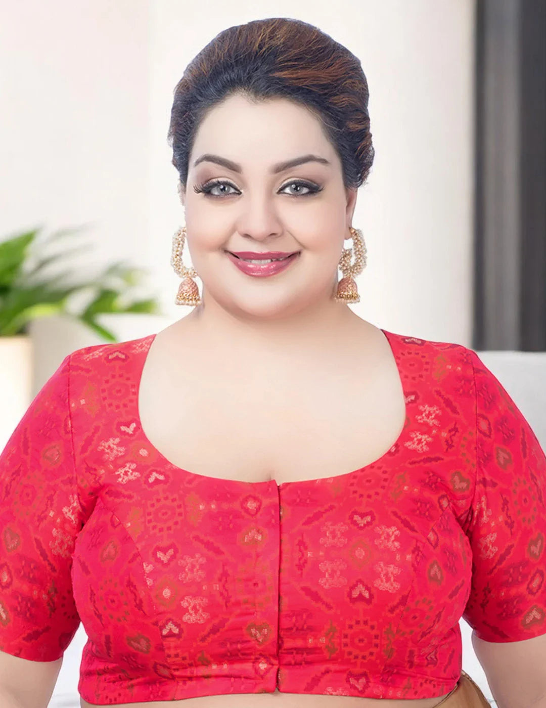 Red Georgette Printed Bliss