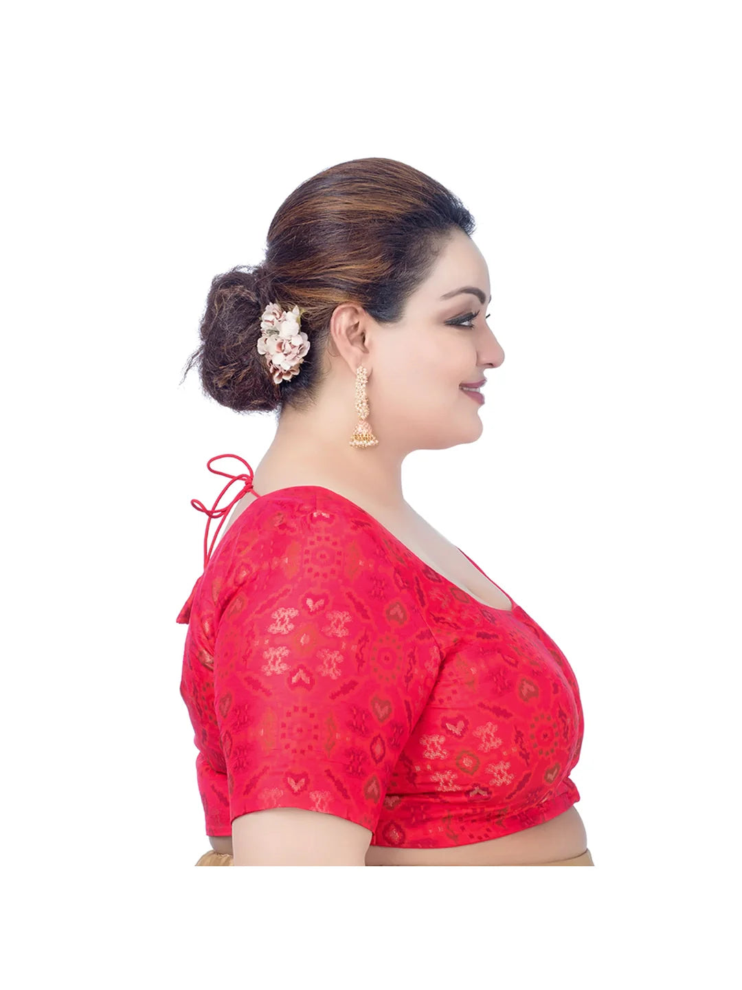 Red Georgette Printed Bliss