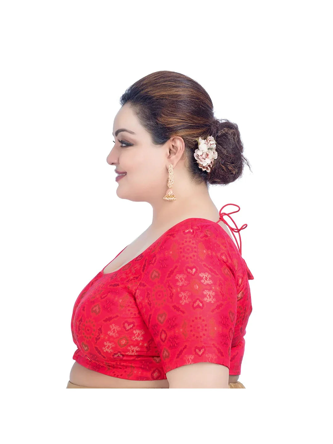 Red Georgette Printed Bliss