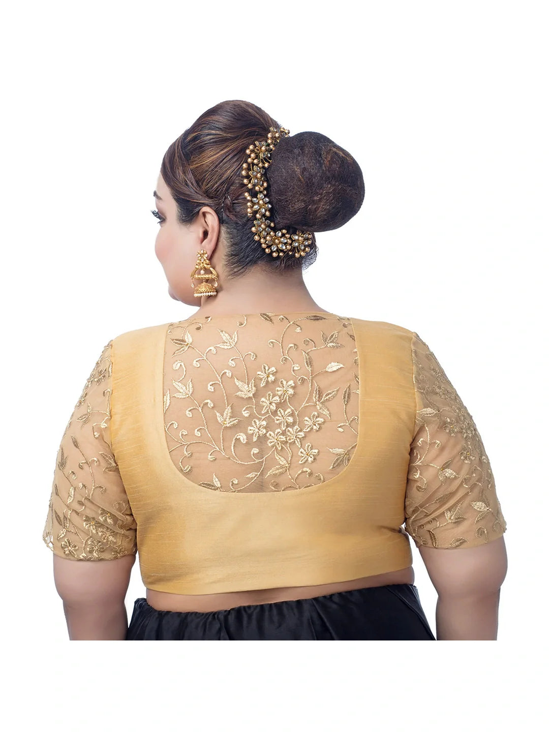 Luxurious Gold Silk Blouse