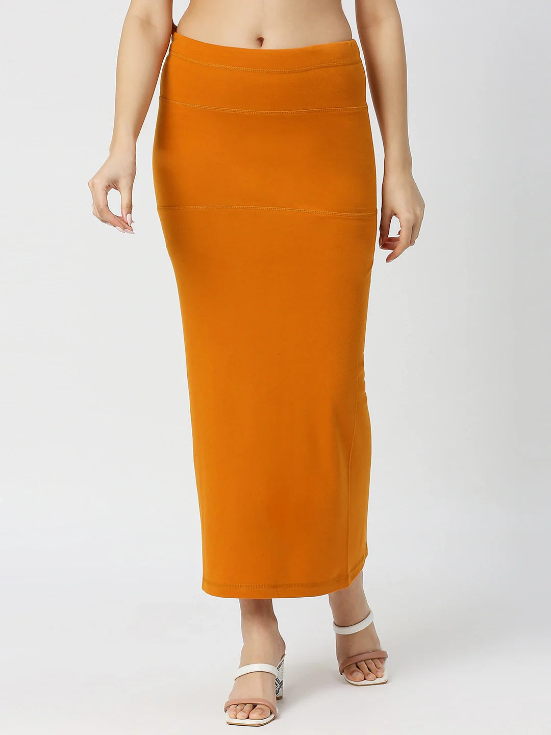 Cotton Lycra Tangerine Orange Shapewear