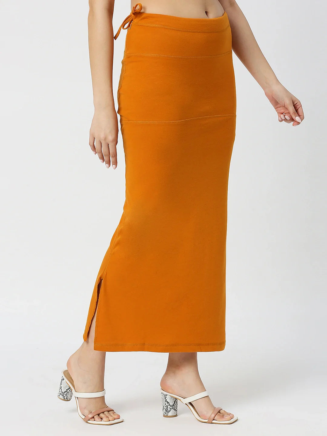 Cotton Lycra Tangerine Orange Shapewear