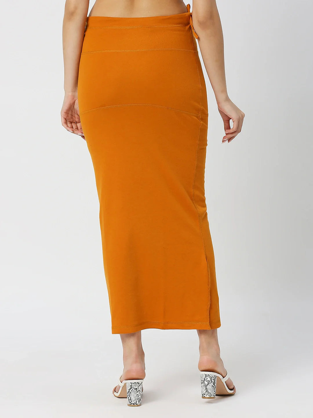 Cotton Lycra Tangerine Orange Shapewear