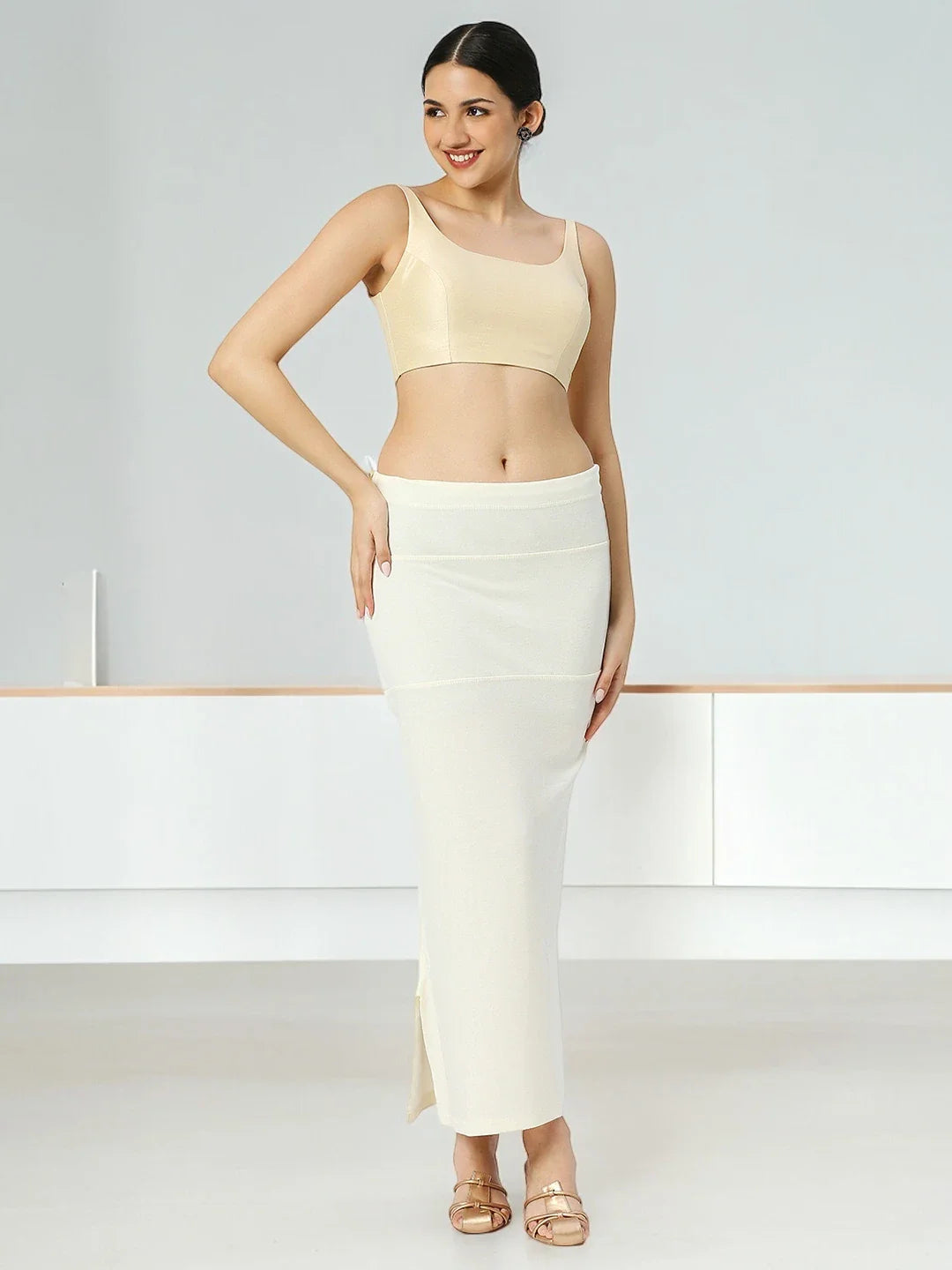 Cotton Lycra Offwhite Shapewear