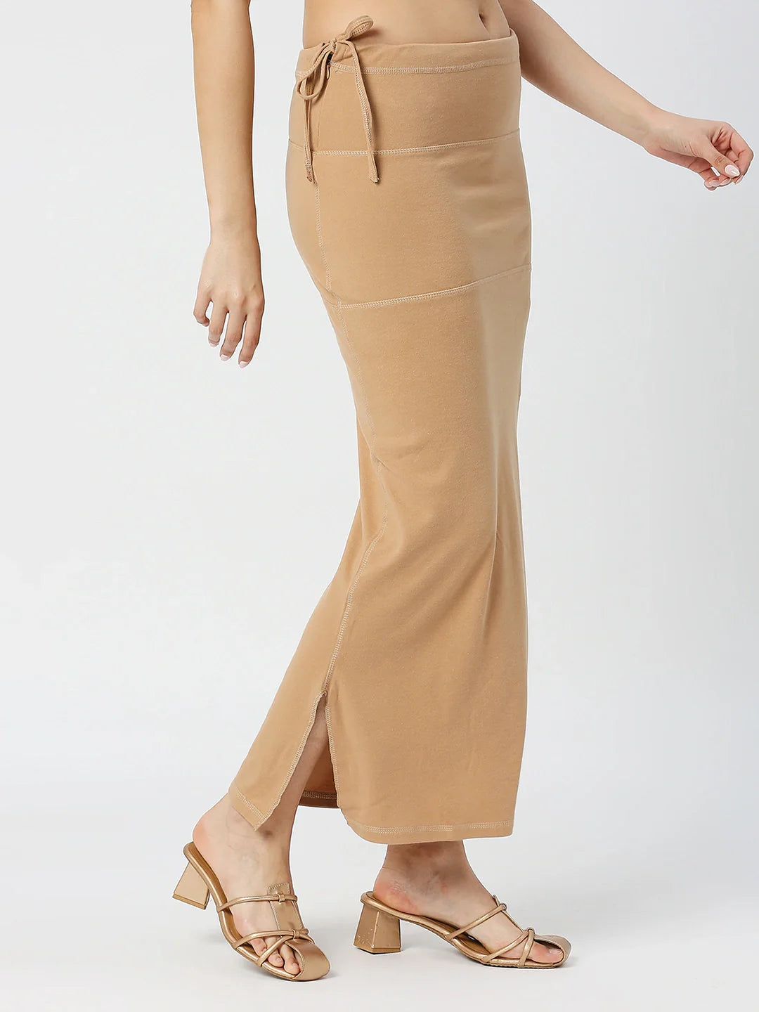 Cotton Lycra Camel Brown Shapewear