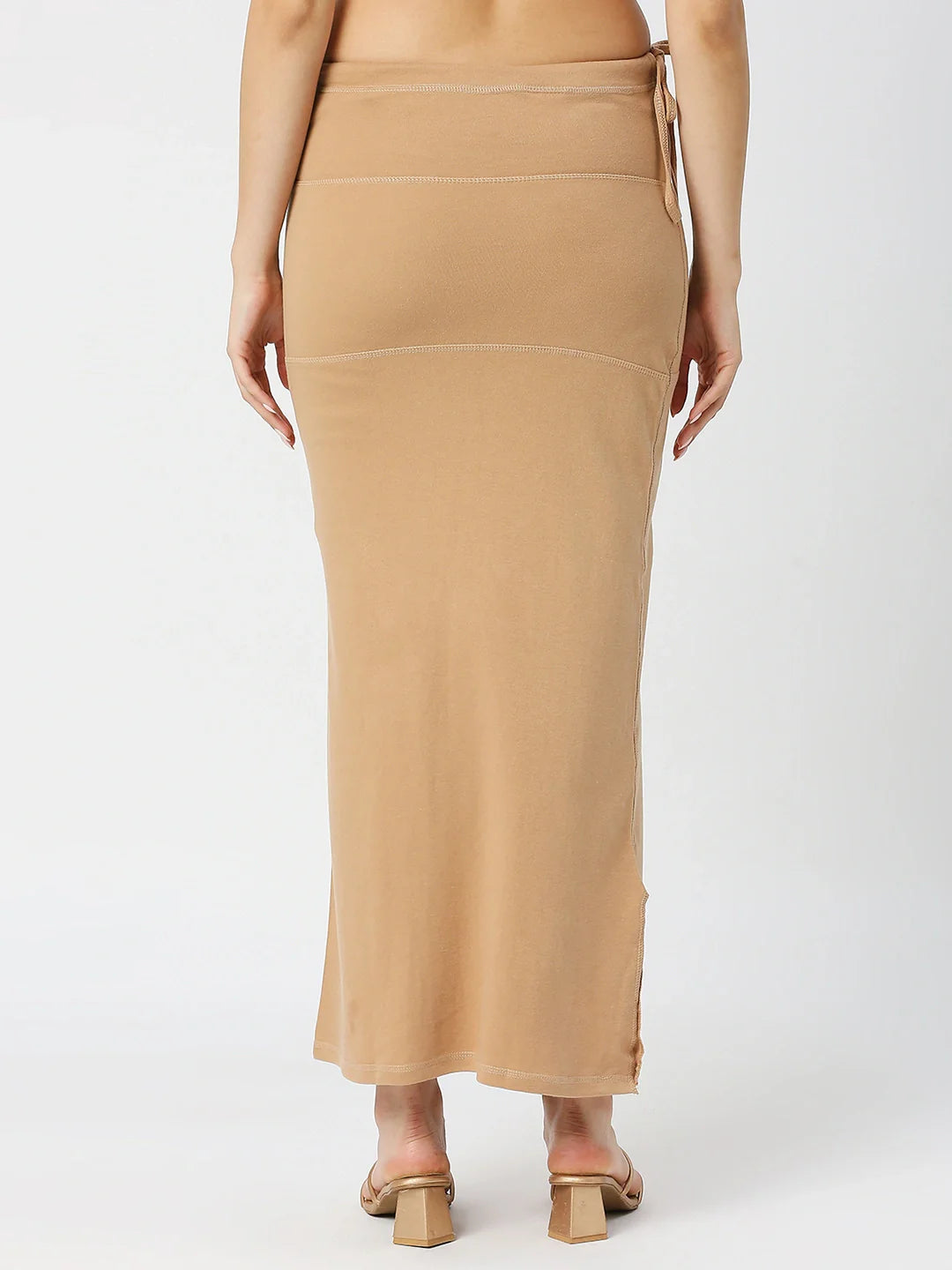 Cotton Lycra Camel Brown Shapewear