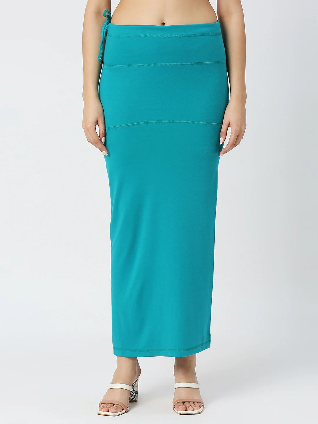 Cotton Lycra Peacock Blue Shapewear