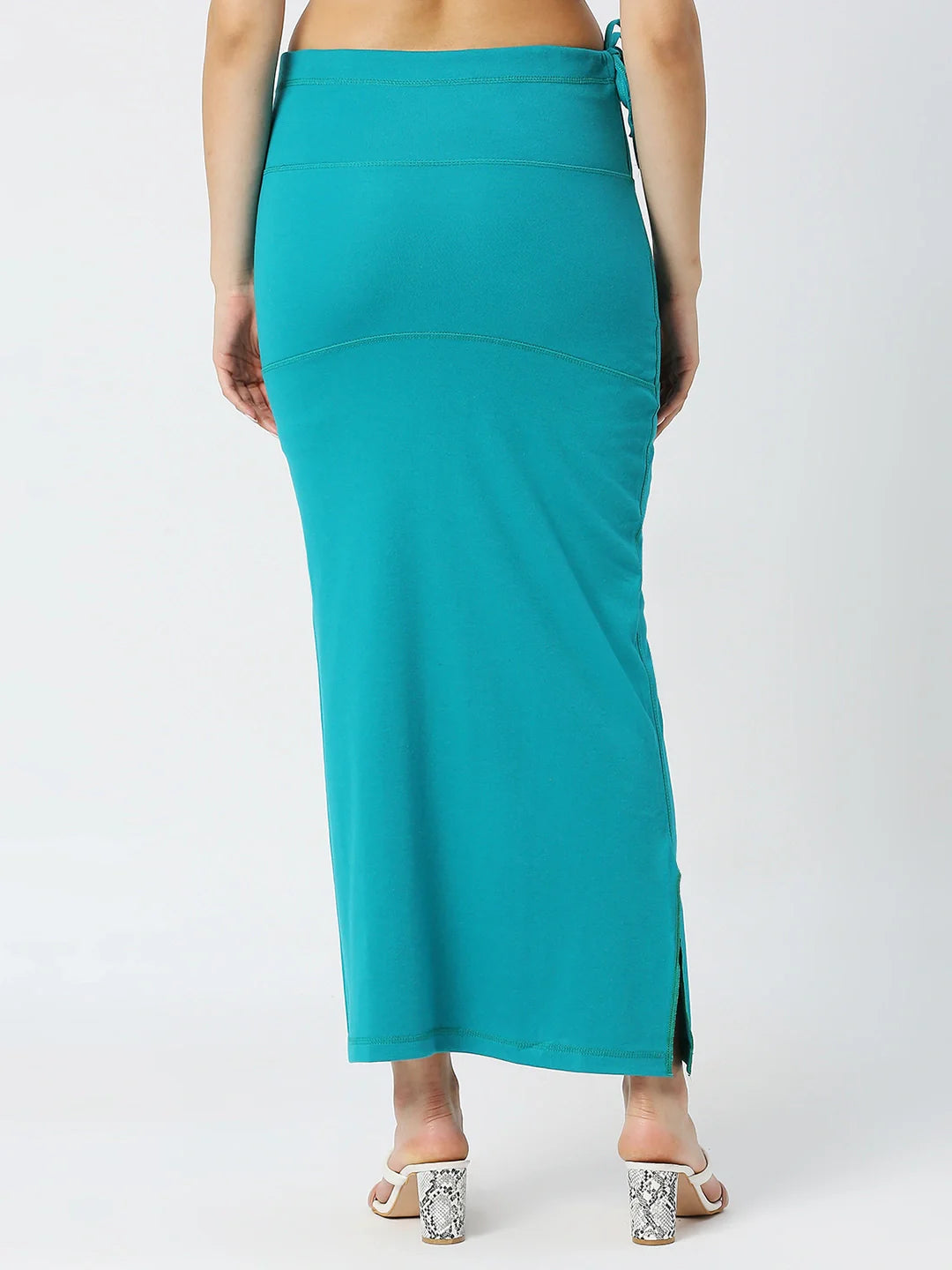 Cotton Lycra Peacock Blue Shapewear