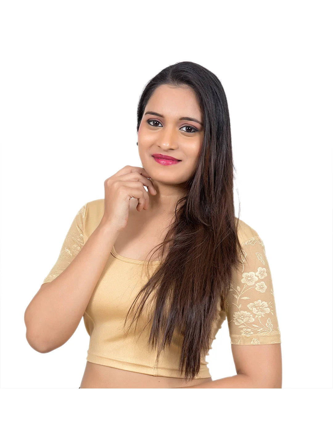Radiant Gold Lycra Blouse