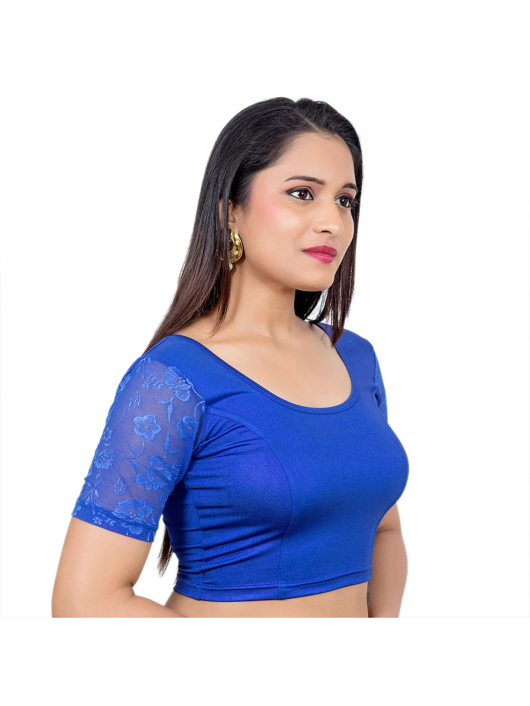 Royal Blue Lycra Blouse