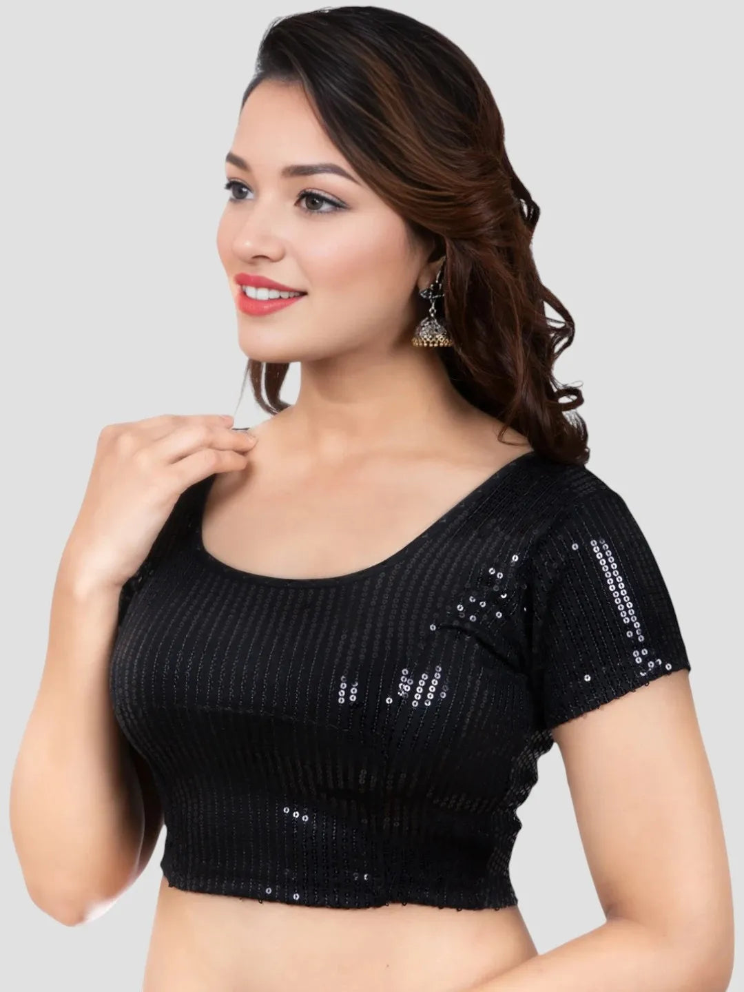 Black Sparkle Sequin Lycra