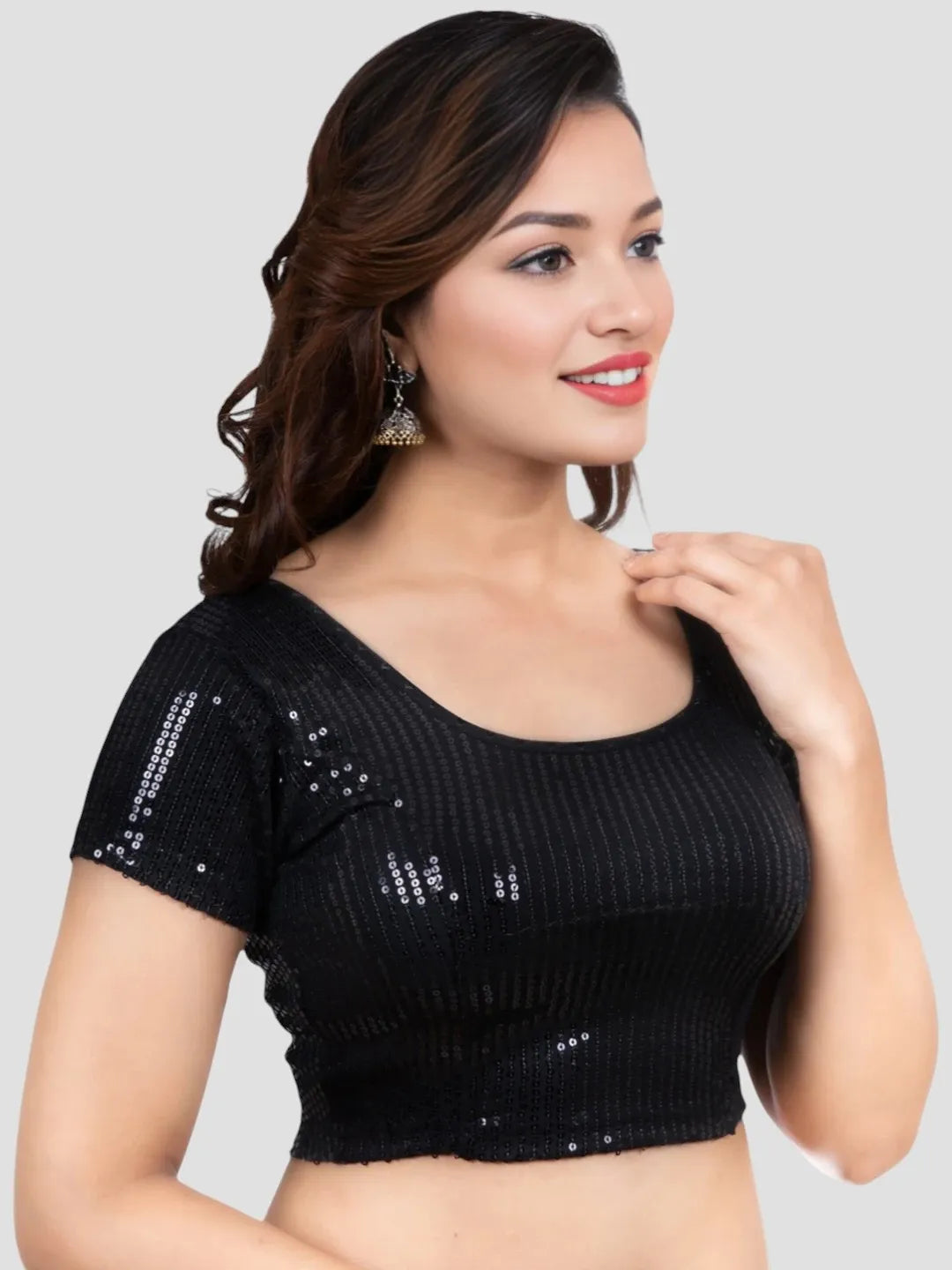 Black Sparkle Sequin Lycra