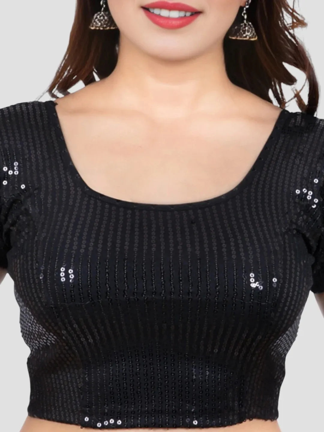 Black Sparkle Sequin Lycra