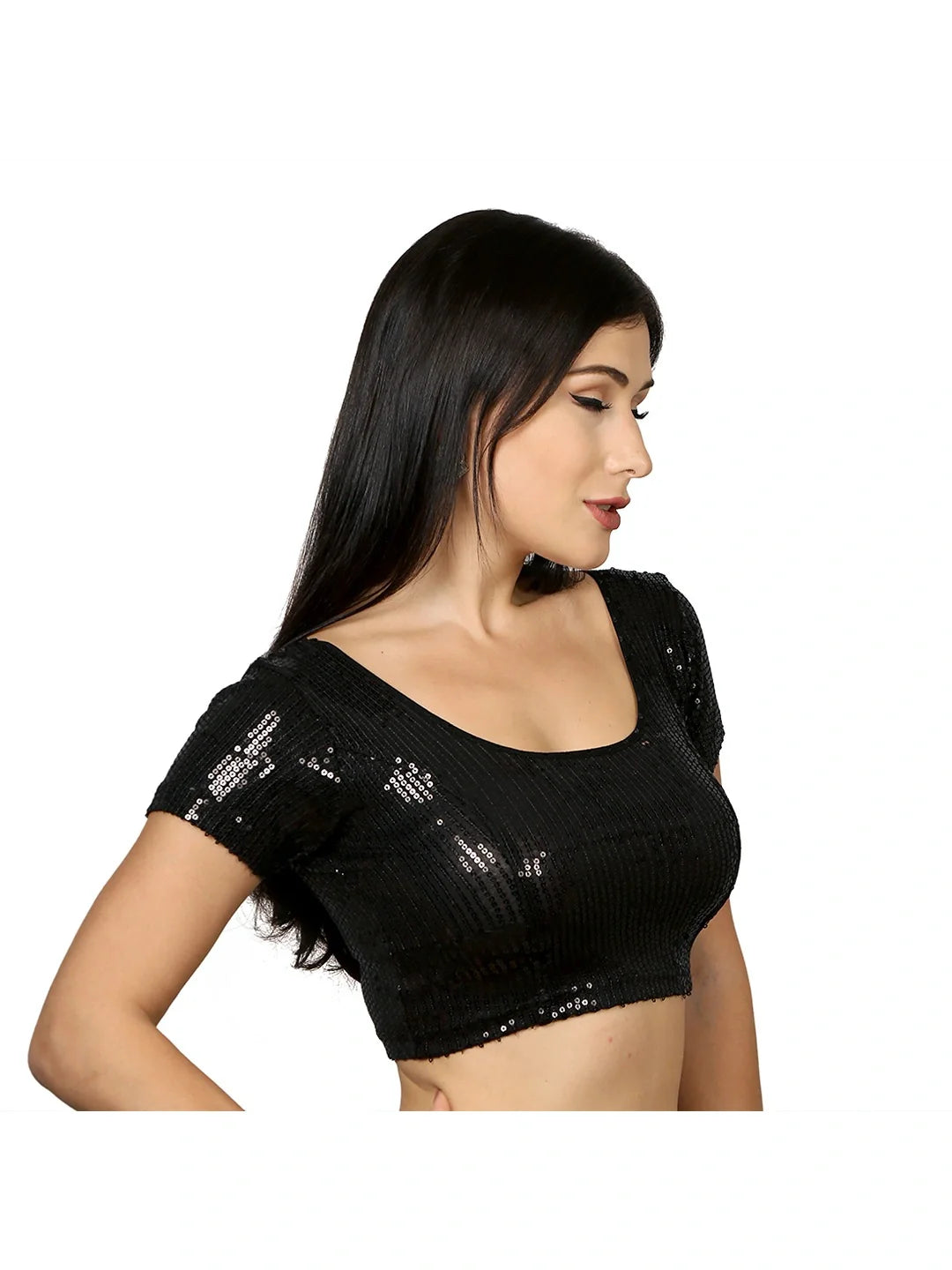 Black Sparkle Sequin Lycra