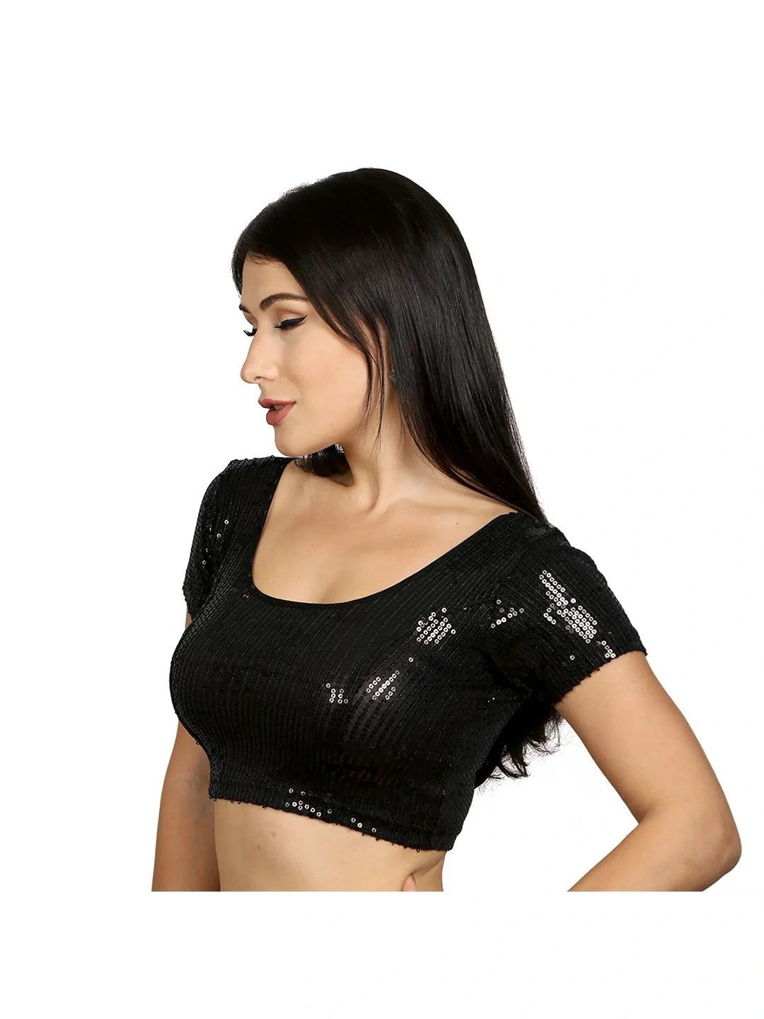 Black Sparkle Sequin Lycra