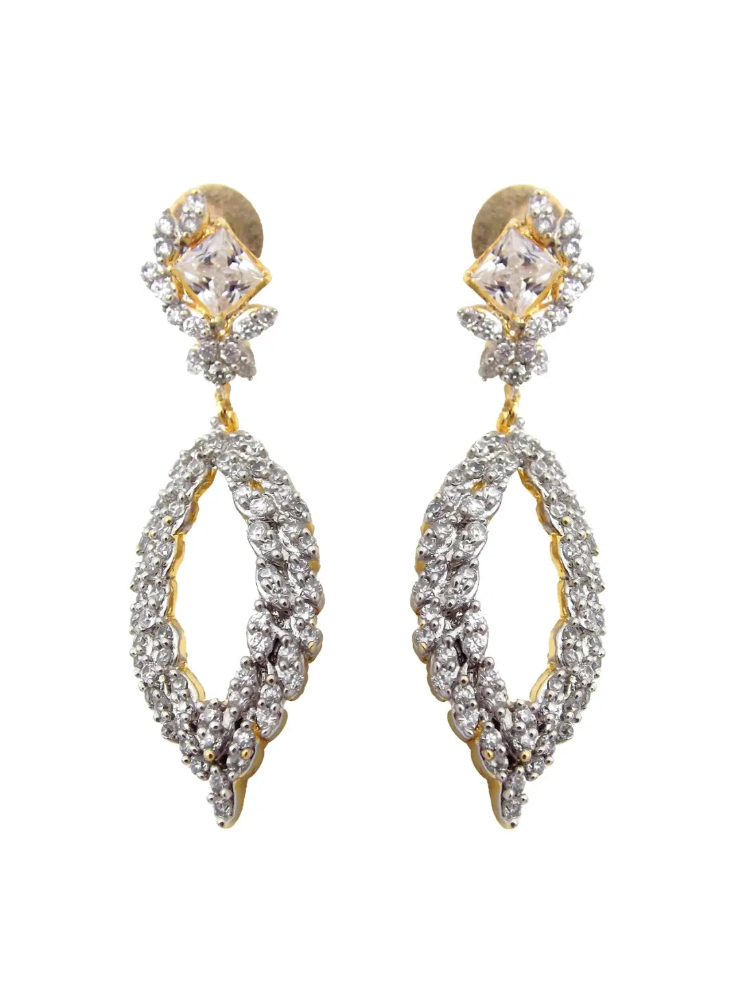 American Diamond Drop Earrings