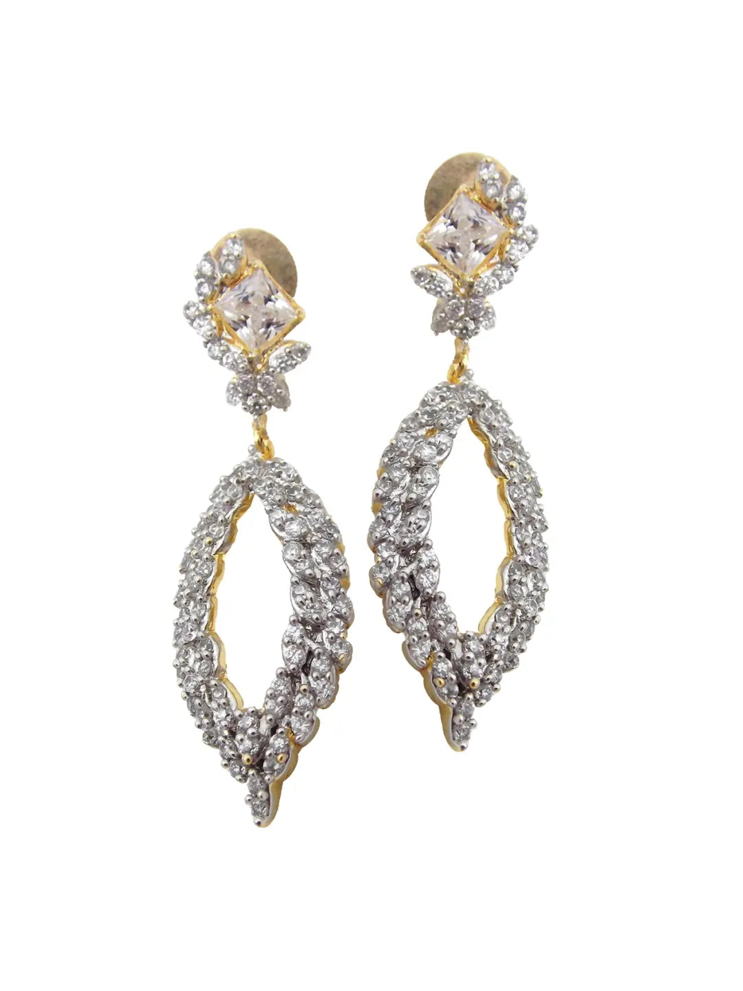 American Diamond Drop Earrings