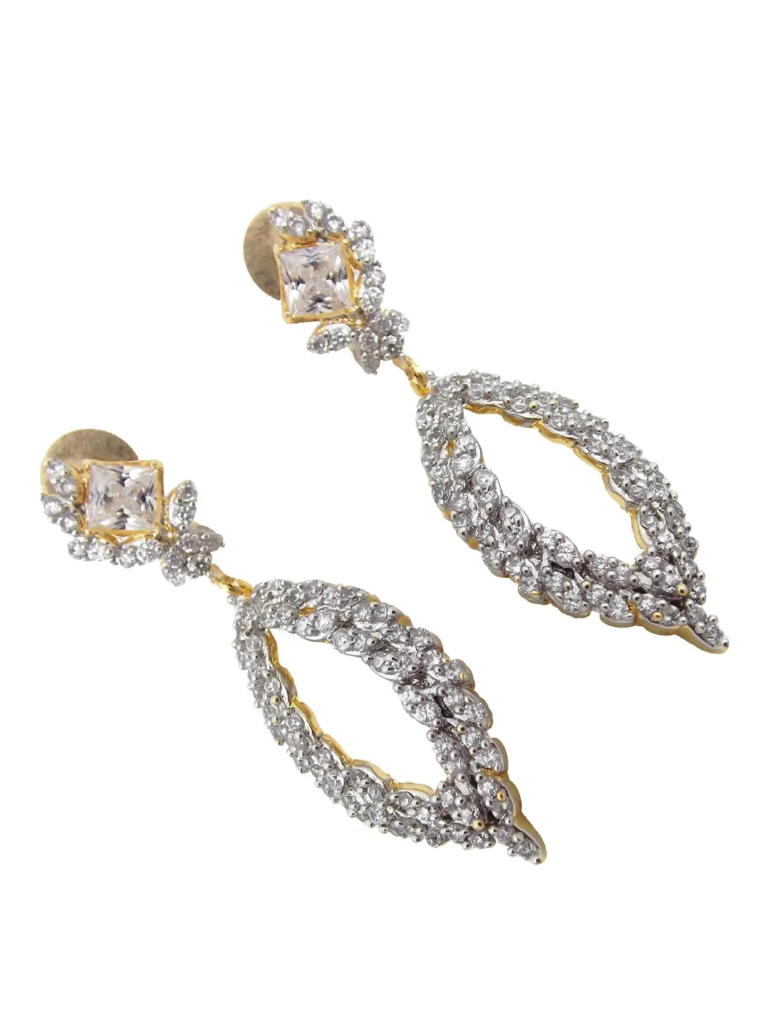 American Diamond Drop Earrings
