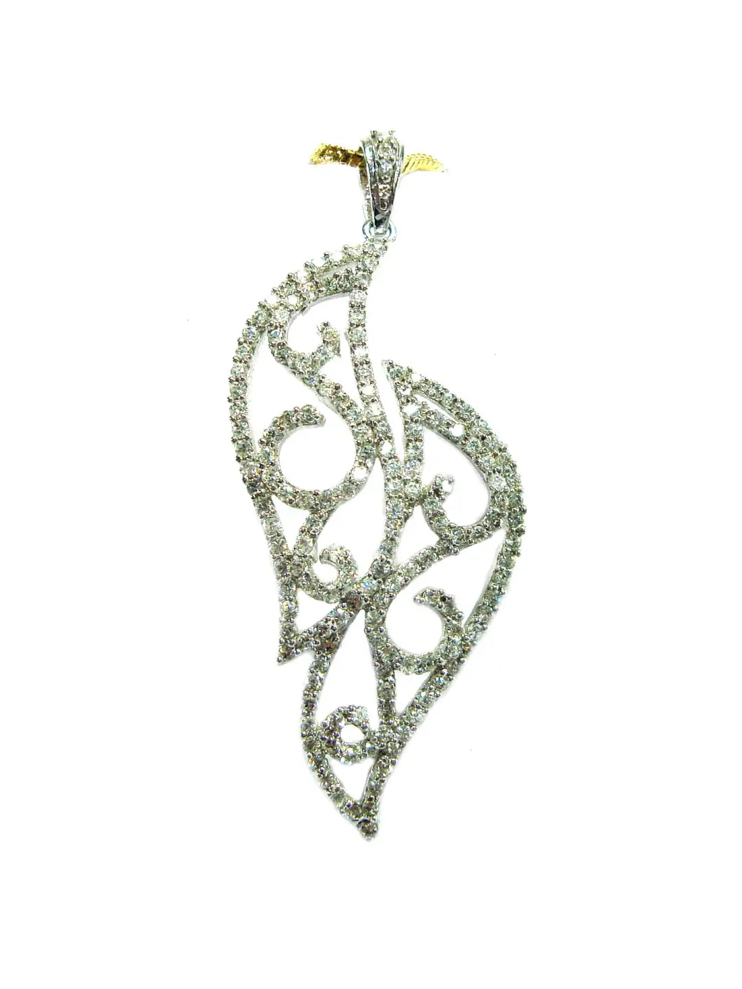American Diamond Pendant With Earrings