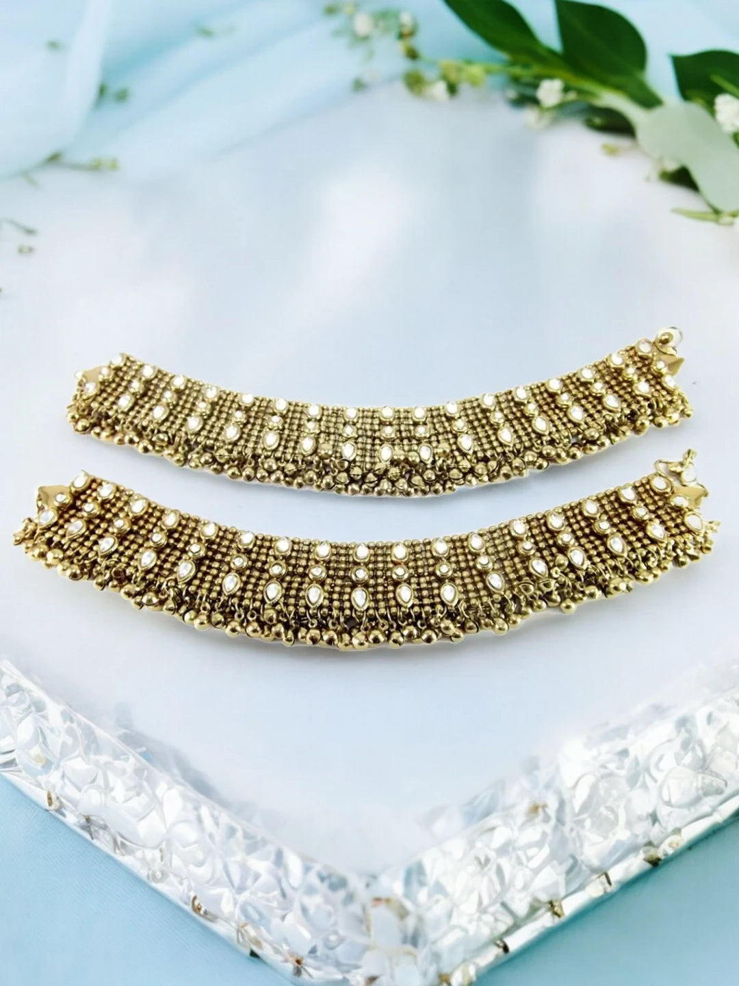 Kundan Ghungroo Anklet