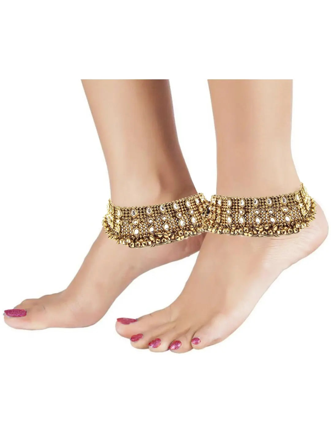 Kundan Ghungroo Anklet