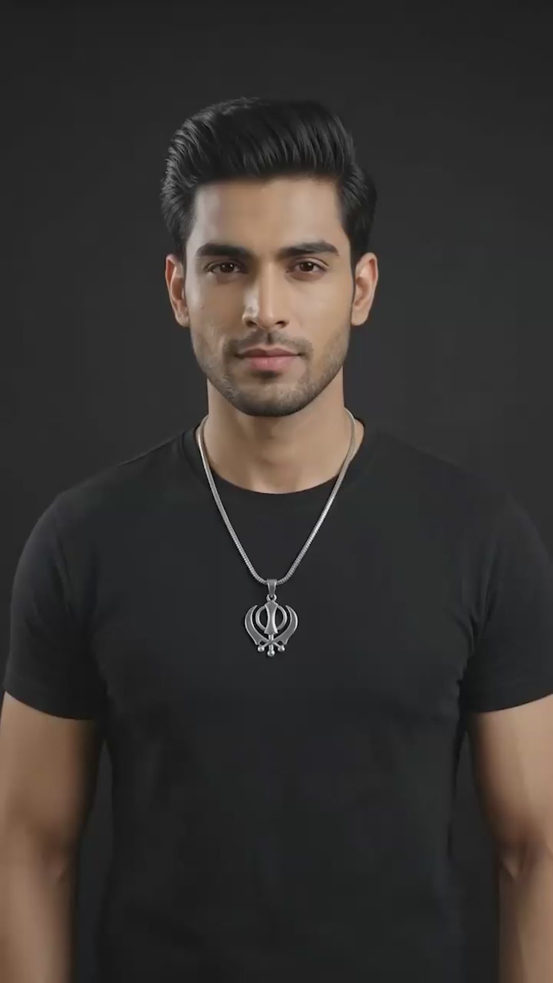 Silver Plated Stylish Set Of 3 Men Combo Chain