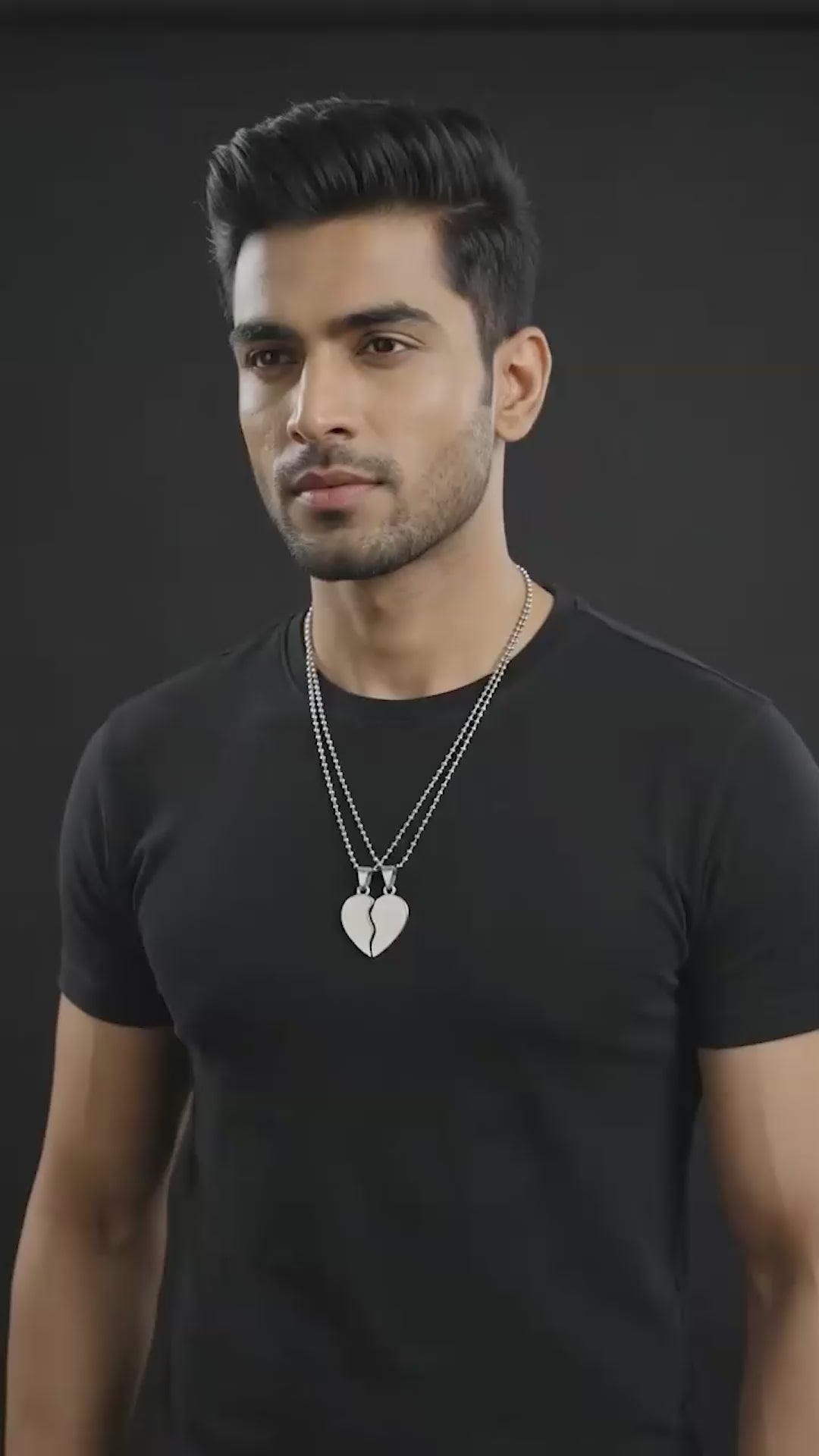 Silver Plated Stylish Set Of 3 Men Combo Chain